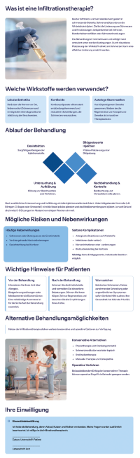 Aufklärungsbogen Infiltration